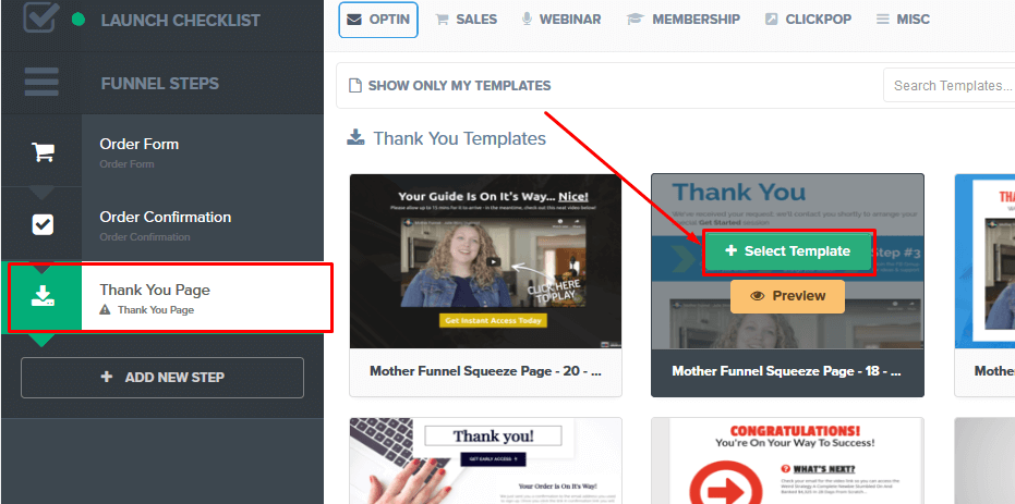 ClickFunnels Thank You Page